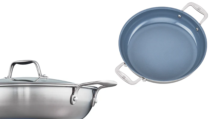Zwilling J.A. Henckels Spirit Ceramic Nonstick 4 Qt Braiser with Lid